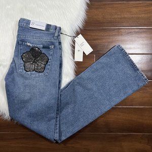 7 For‎ All Mankind Size 27 Embellished Maribel Original Bootcut Denim Jeans